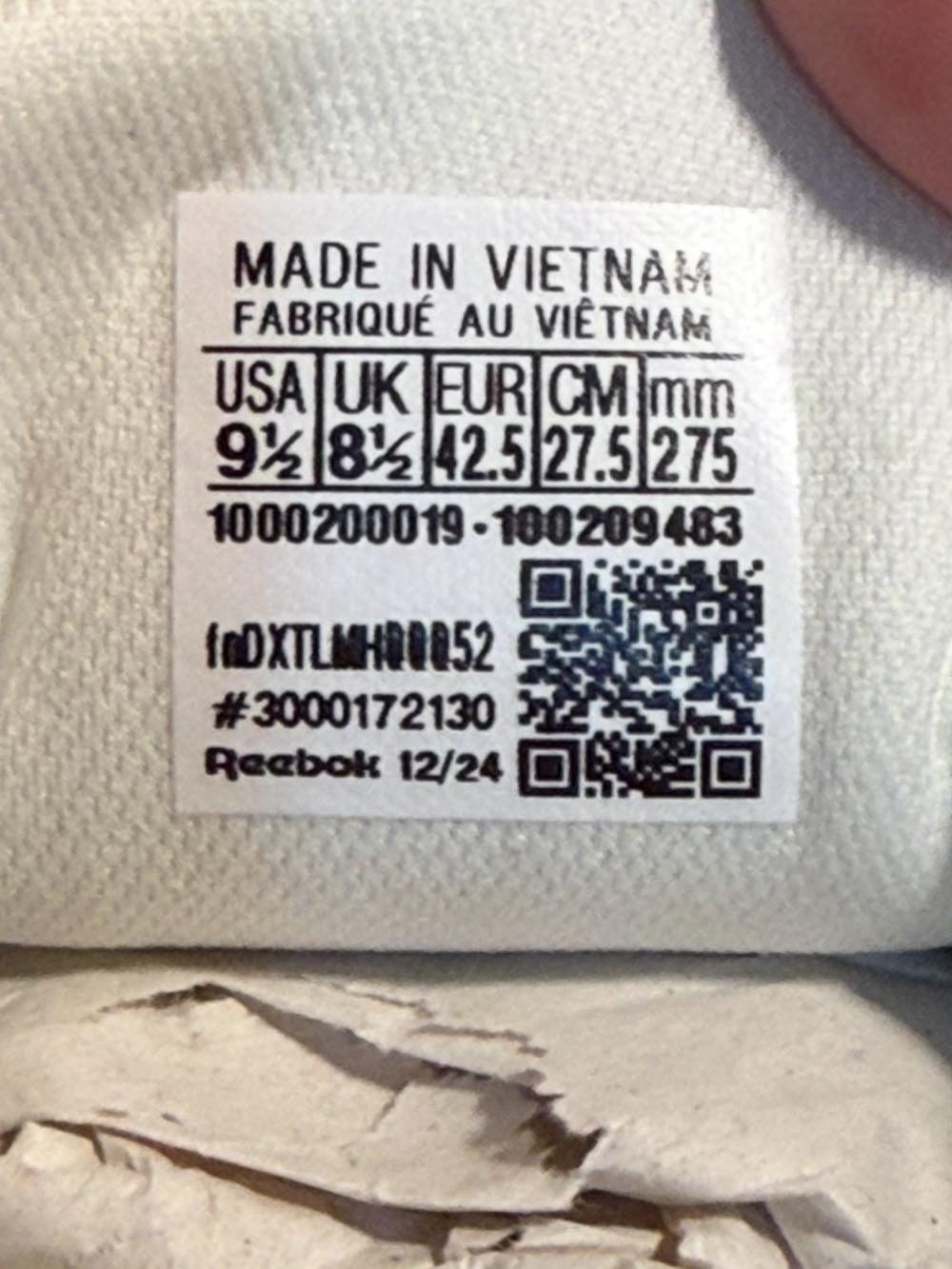Reebok Classic Leather Running Shoes Sneakers Chalk/Sand/White Unisex M9.5/W11 - Picture 10 of 16